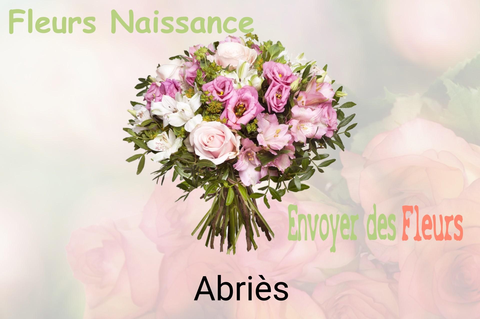 Bouquet de fleurs de naissance livré à Abriès